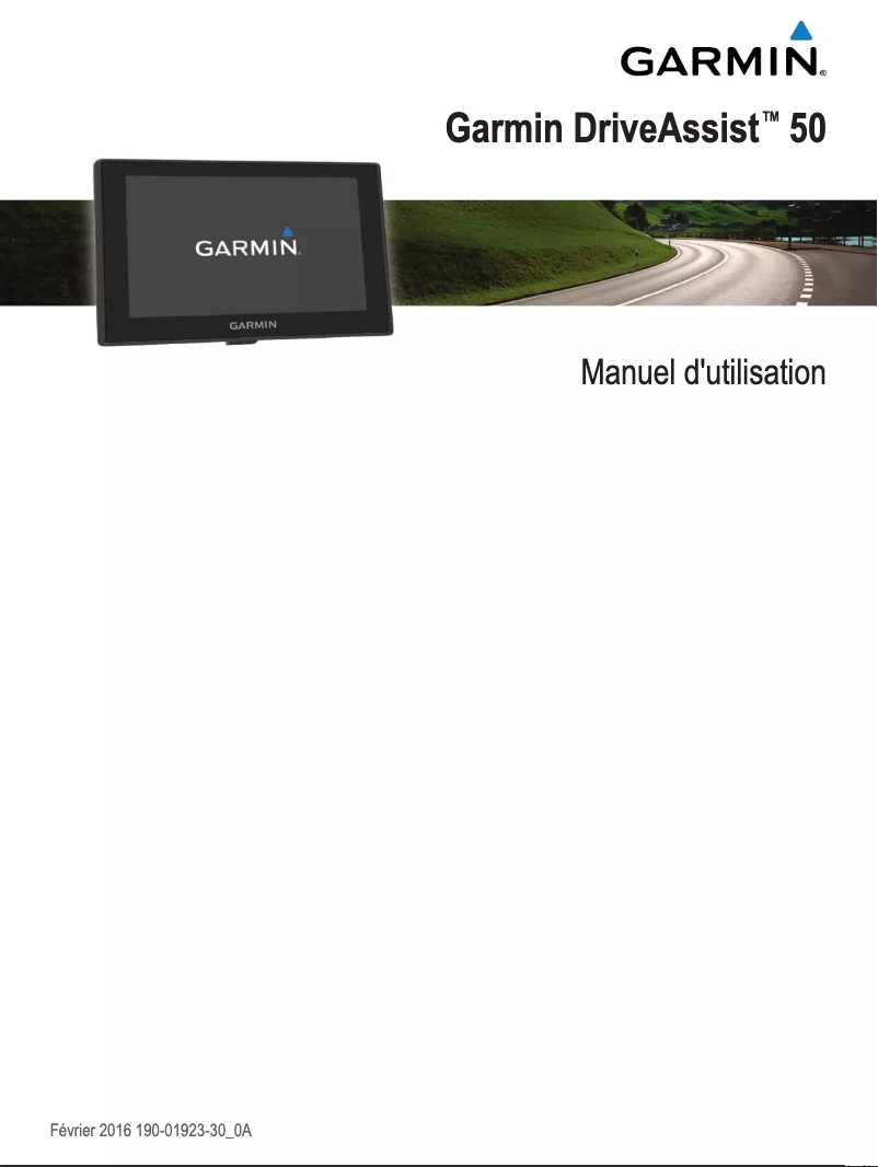 Page n°1 - Manuel utilisateur Garmin DriveAssist 50