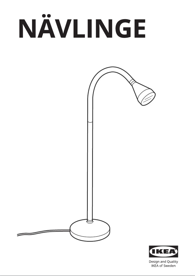 Image de la première page du manuel de l'appareil NÄVLINGE 404.176.19