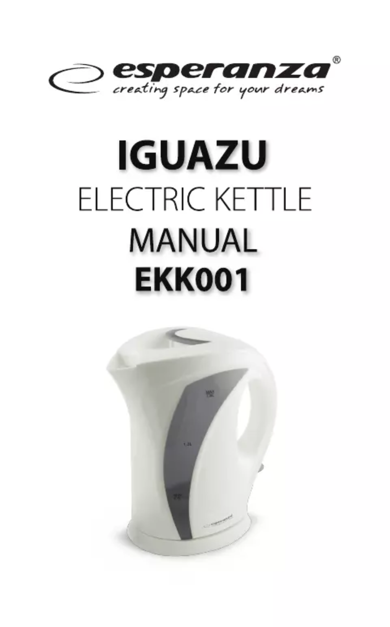 Page 1 de la notice Manuel utilisateur Esperanza Iguazu EKK010