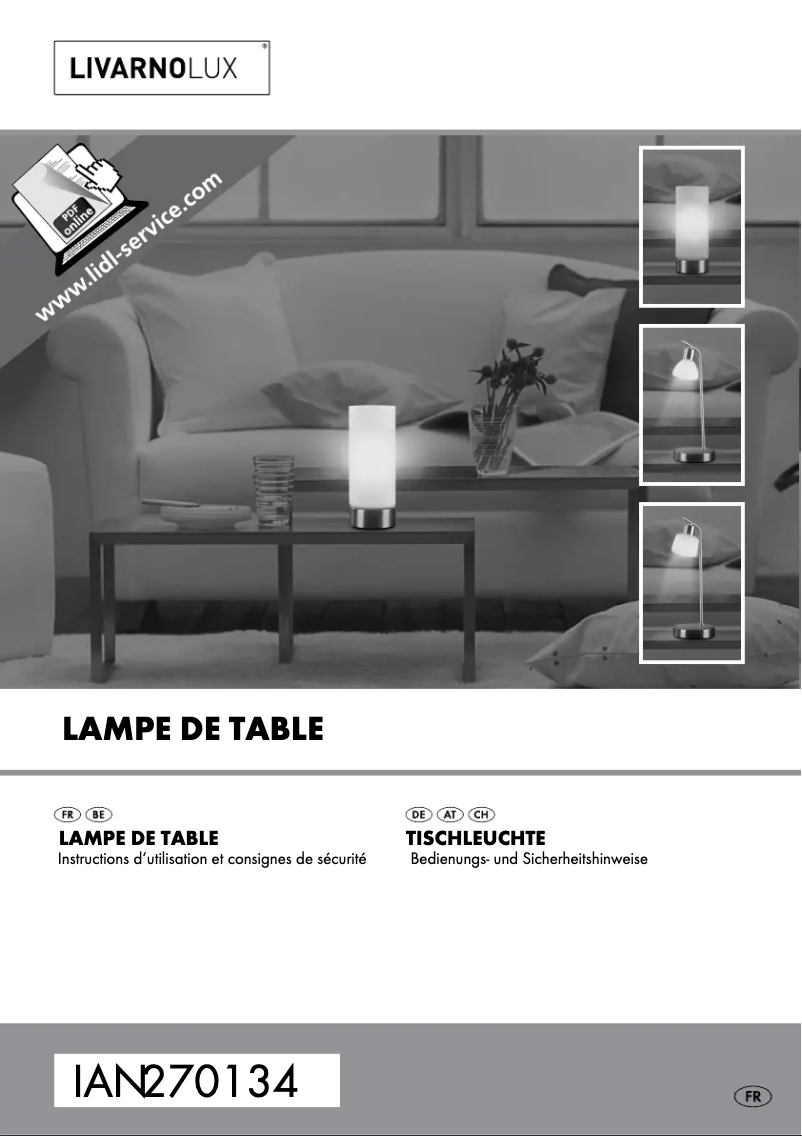 Image de la première page du manuel de l'appareil HG00325A