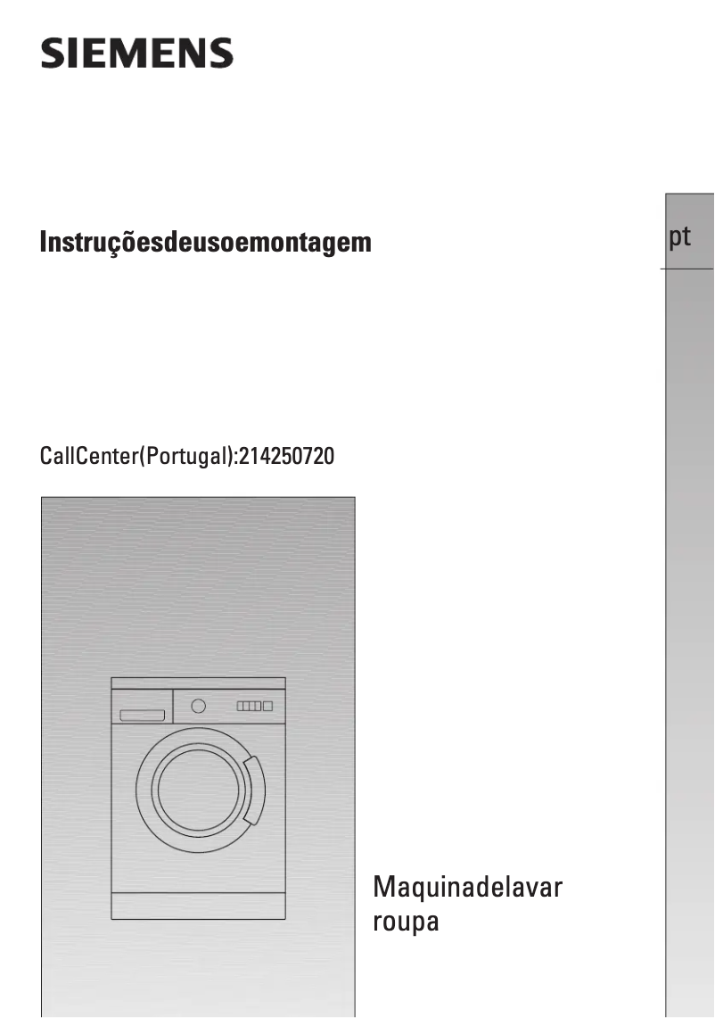 Image de la première page du manuel de l'appareil WXLP126XEE