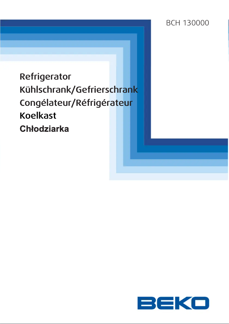 Image de la première page du manuel de l'appareil BCH 130000