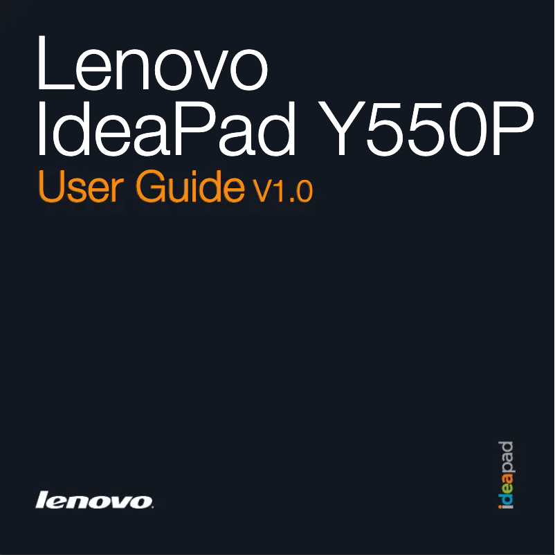 Page n°1 - Manuel utilisateur Lenovo IdeaPad Y550P