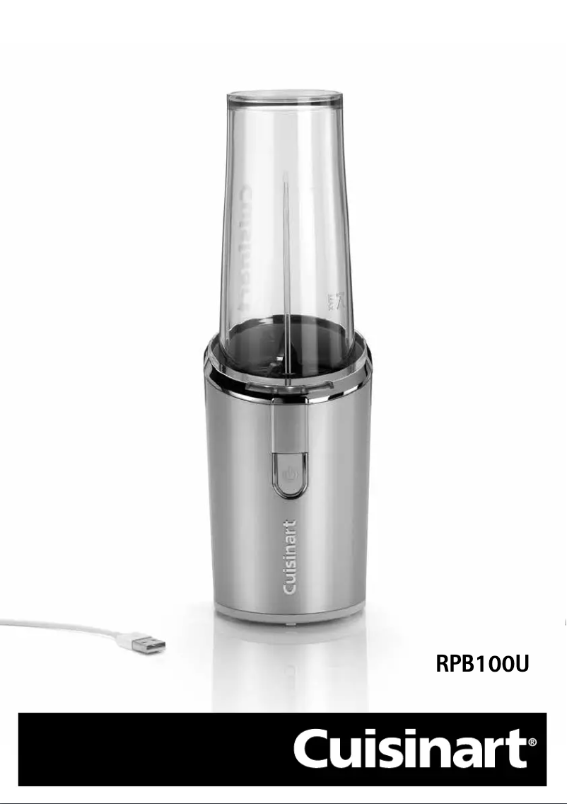 Image de la première page du manuel de l'appareil RPB100U