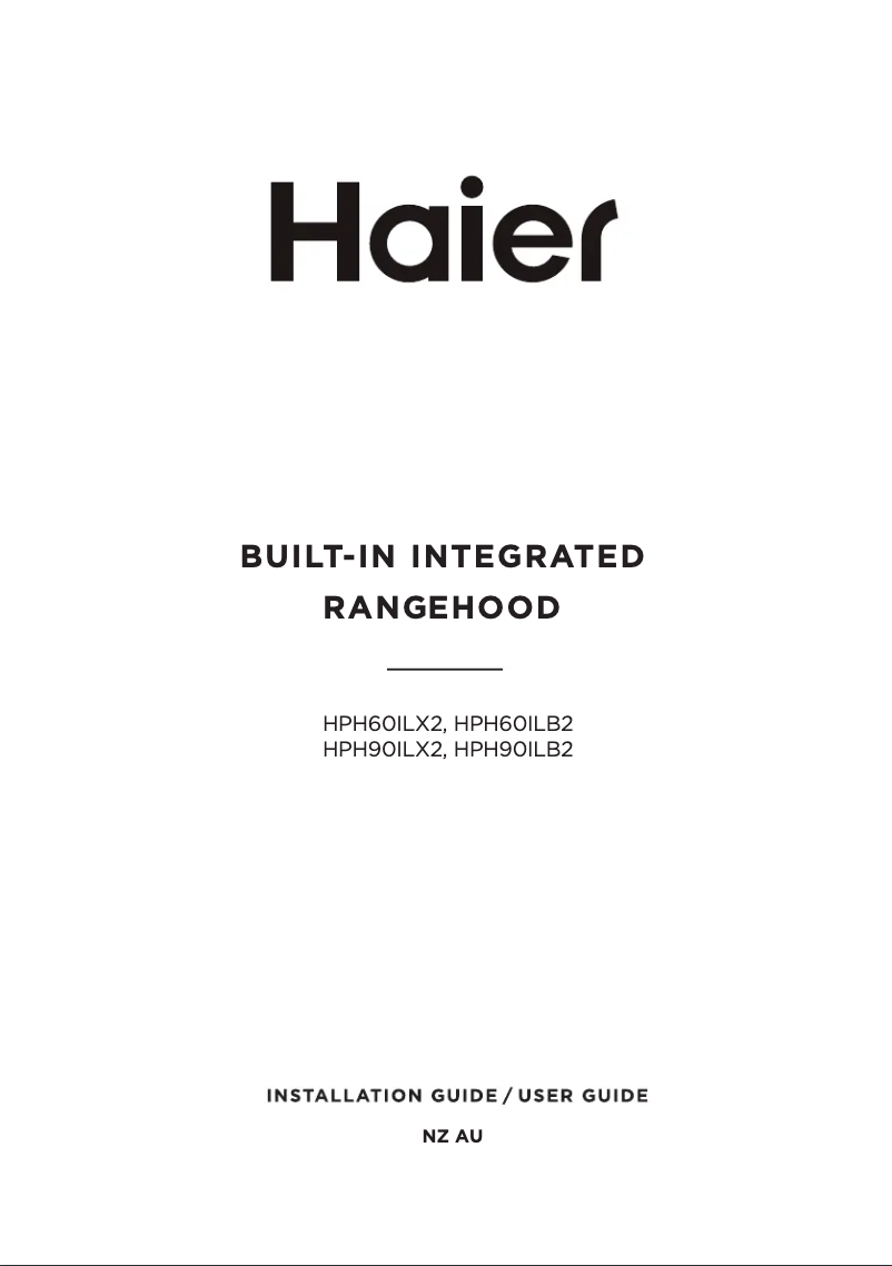 Page 1 de la notice Guide d'installation Haier HPH90ILX2