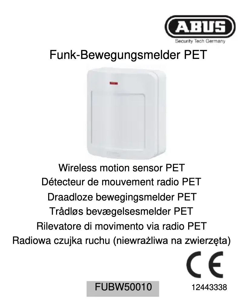 Page n°1 - Manuel utilisateur Abus FUBW50010