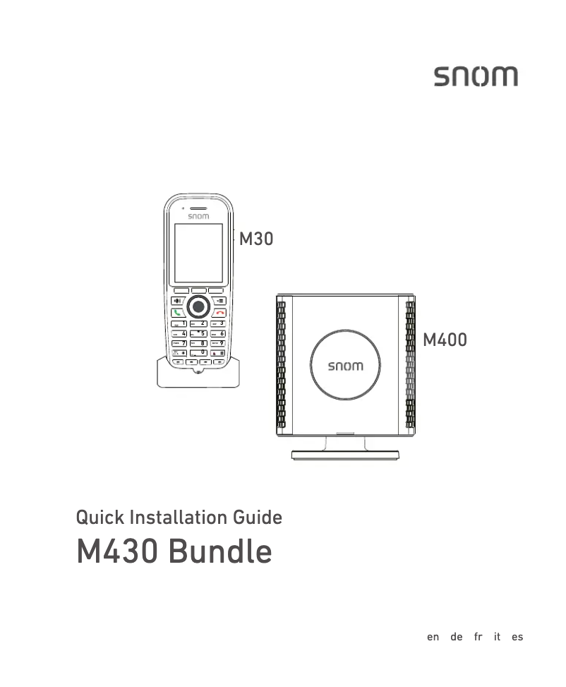 Página 1 del manual Manual de usuario Snom M430