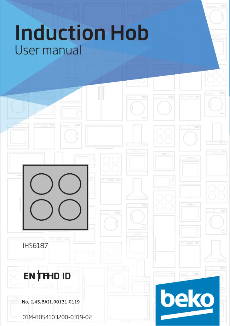 Image de la première page du manuel de l'appareil IHS6187
