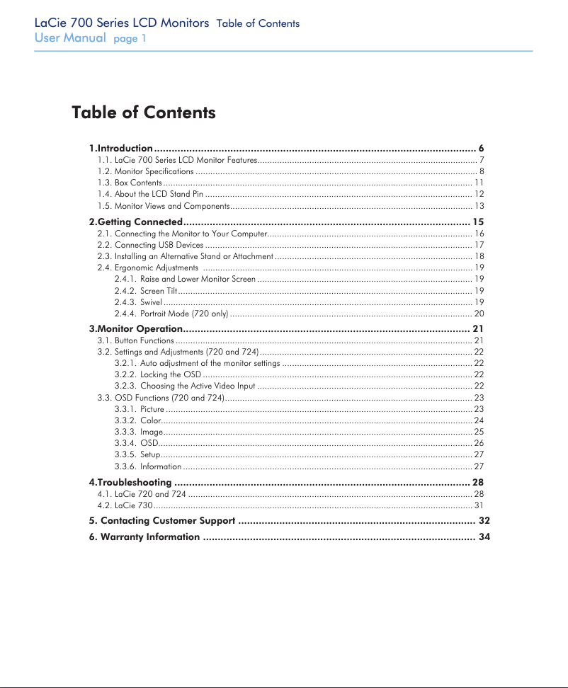 Página 1 del manual Manual de usuario LaCie 724