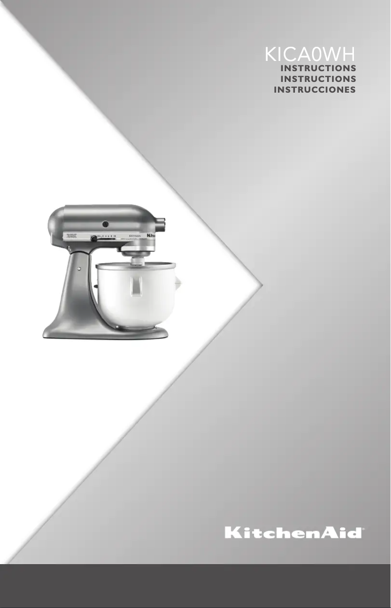 Page 1 de la notice Mode d'emploi KitchenAid KICA0WH