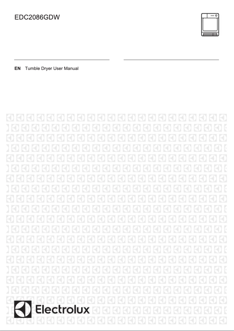 Page n°1 - Manuel utilisateur Electrolux EDC2086GDW