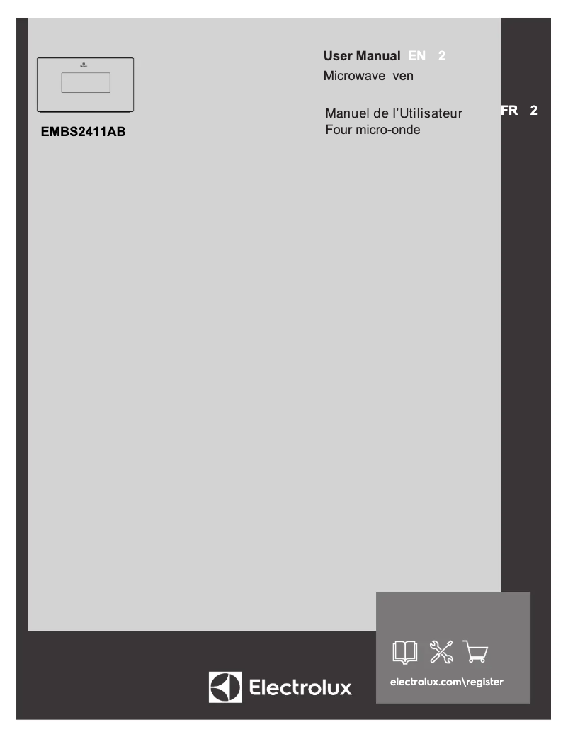Page 1 de la notice Manuel utilisateur Electrolux EMBS2411AB