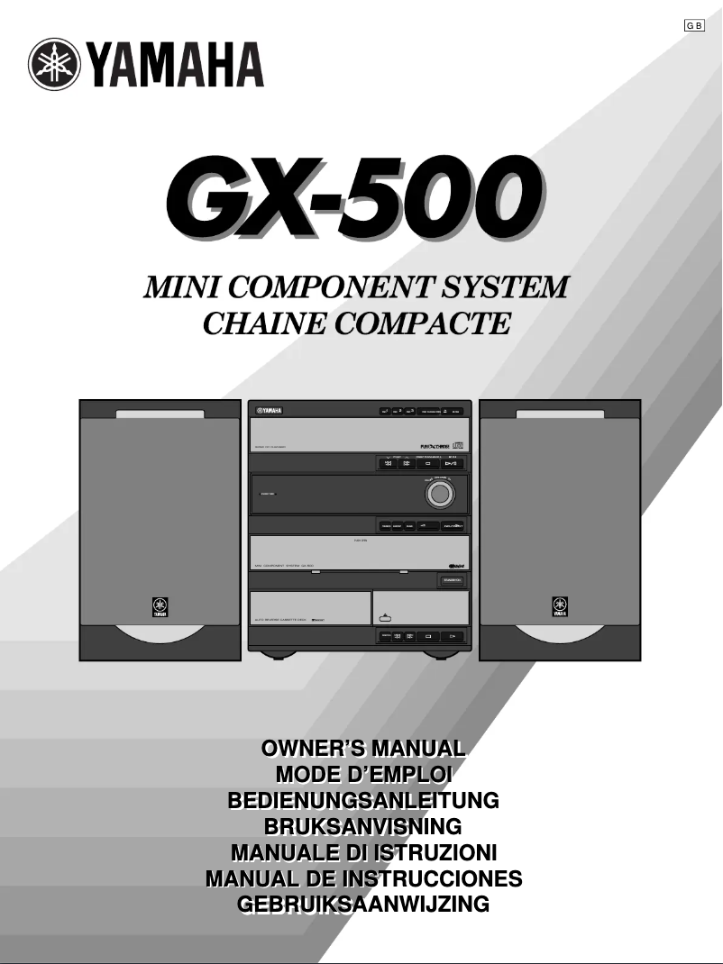 Page n°1 - Manuel utilisateur Yamaha GX-500