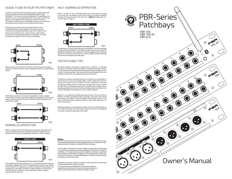 Image de la première page du manuel de l'appareil PBR TRS