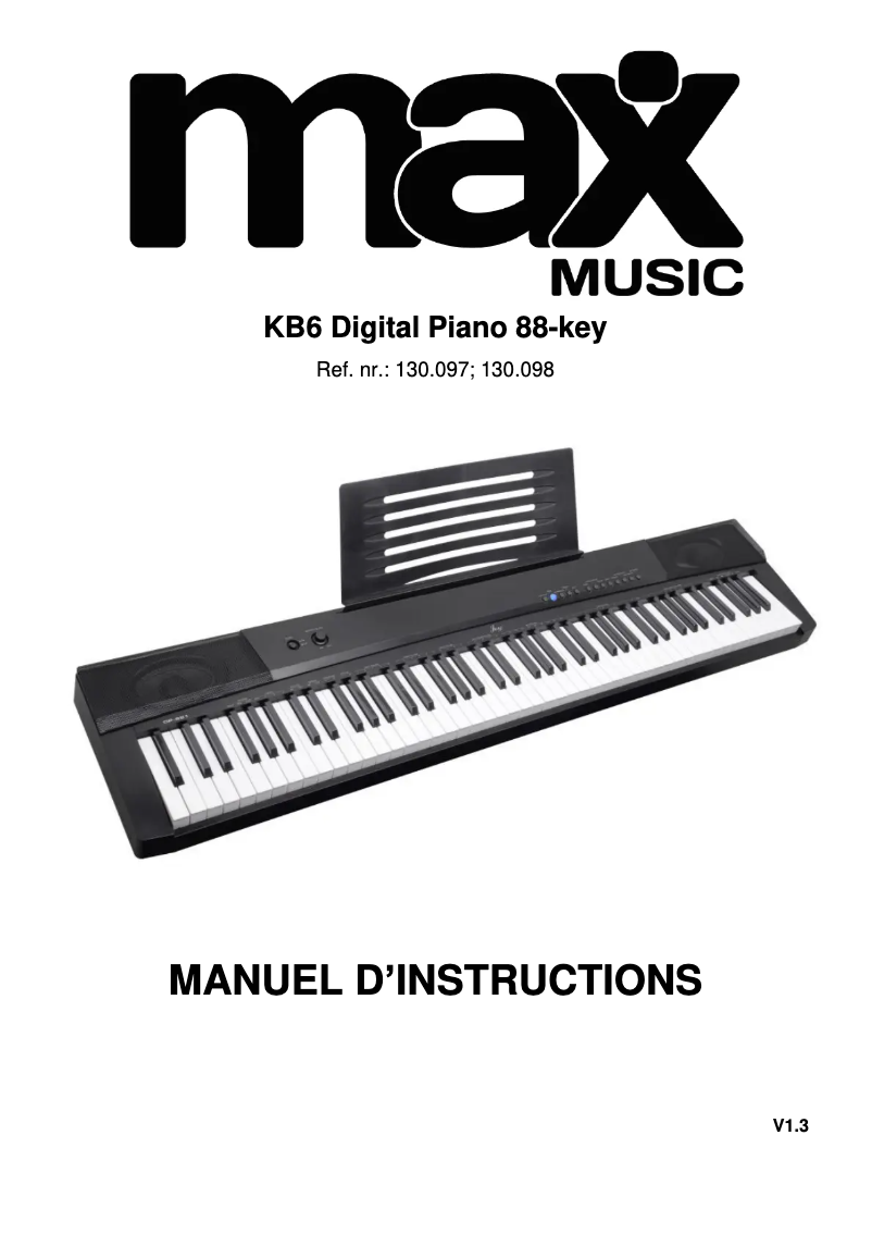 Image de la première page du manuel de l'appareil KB6W
