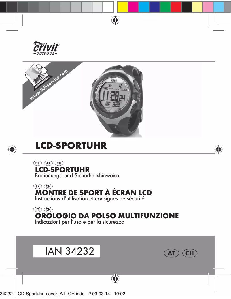 Page 1 de la notice Manuel utilisateur Crivit IAN 34232