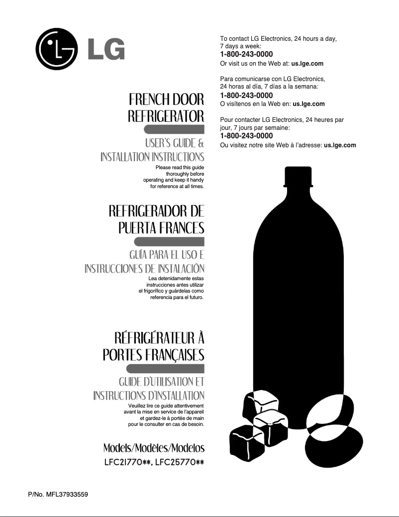 Image de la première page du manuel de l'appareil LFC21770ST