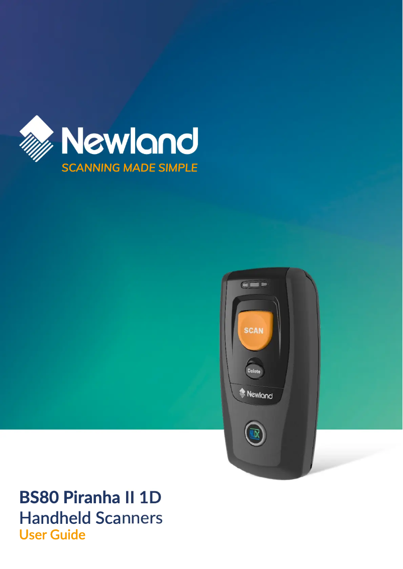 Página 1 del manual Manual de usuario Newland BS80 Piranha II 1D