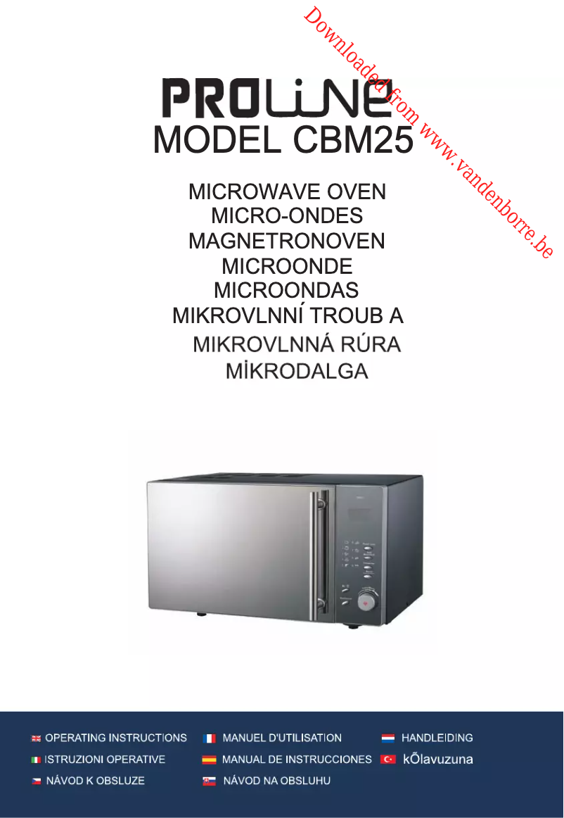 Image de la première page du manuel de l'appareil CBM25