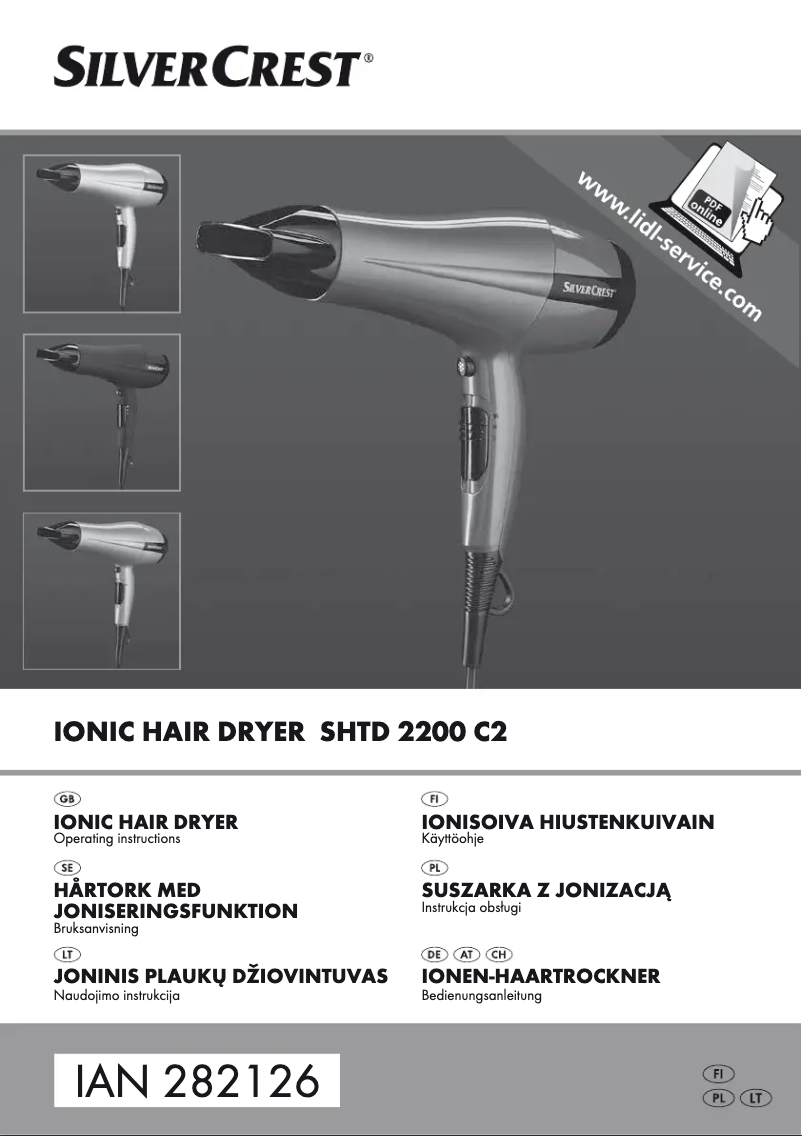 Page 1 de la notice Manuel utilisateur SilverCrest SHTD 2200 C2
