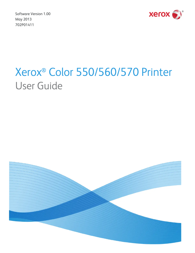 Page n°1 - Manuel utilisateur Xerox Color 550