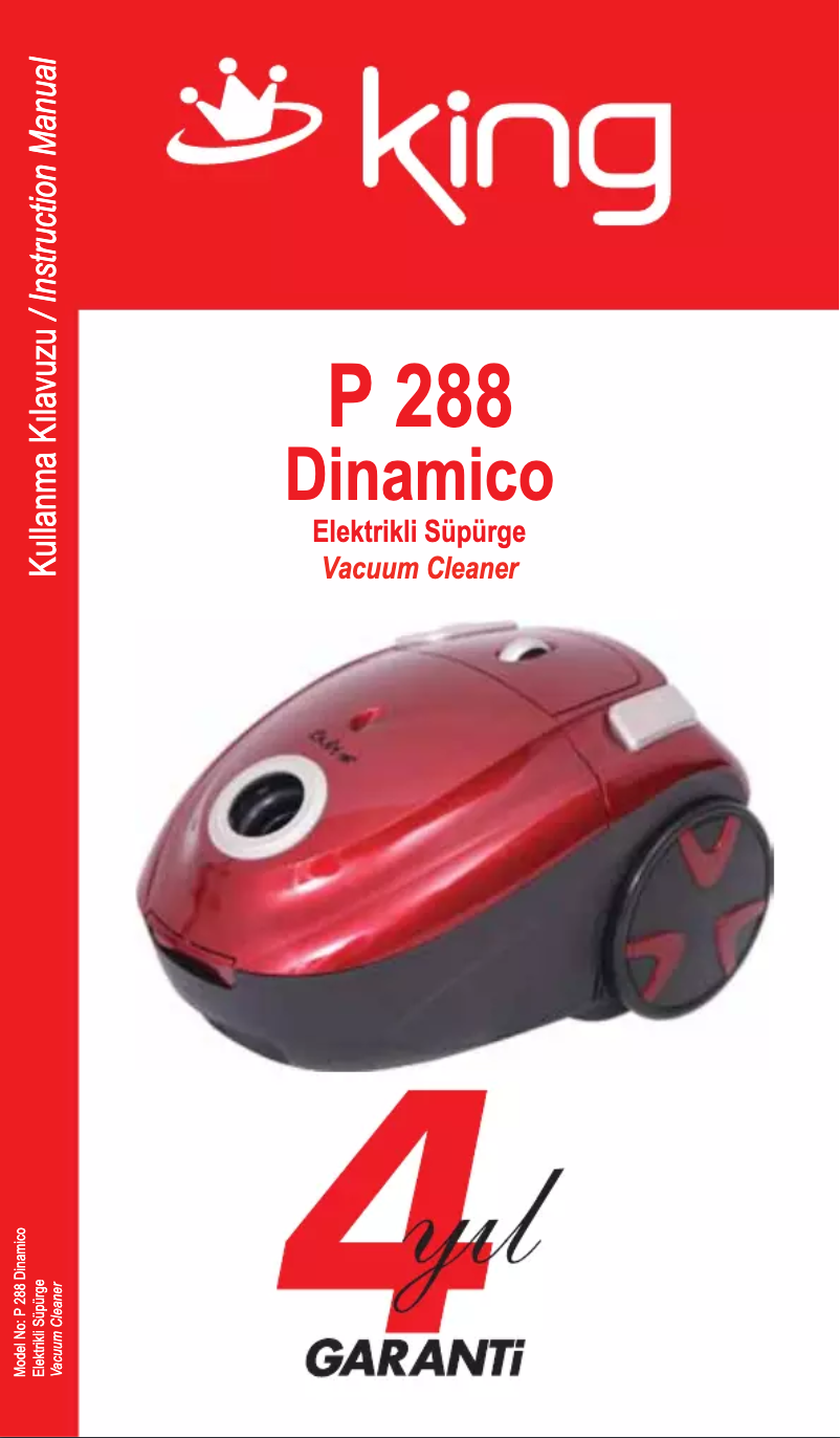 Page 1 de la notice Manuel utilisateur King P-288