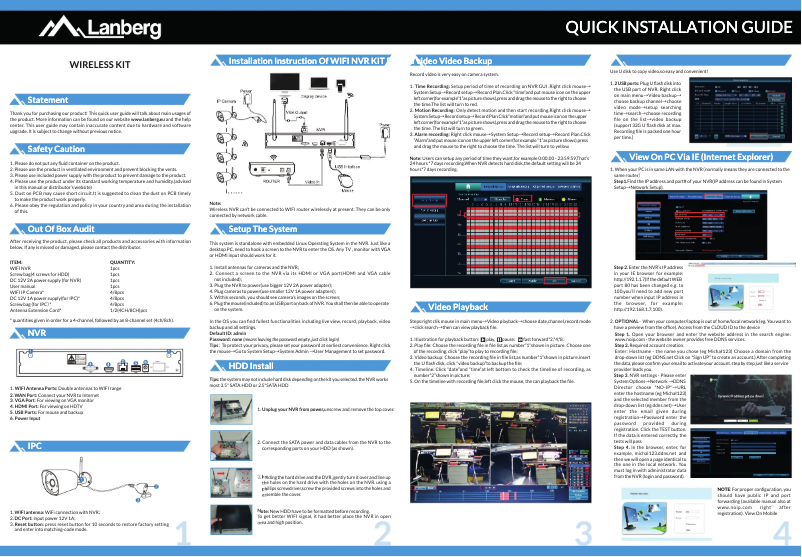 Page n°1 - Manuel utilisateur Lanberg ICS-0808-0020