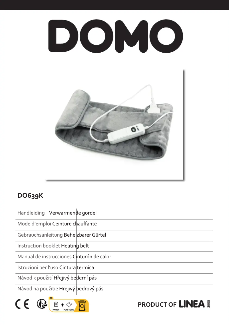 Page 1 de la notice Manuel utilisateur Domo DO639K