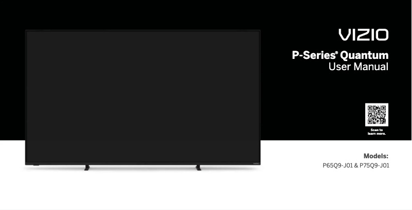 Page 1 de la notice Manuel utilisateur VIZIO P-Series Quantum Q9-J01