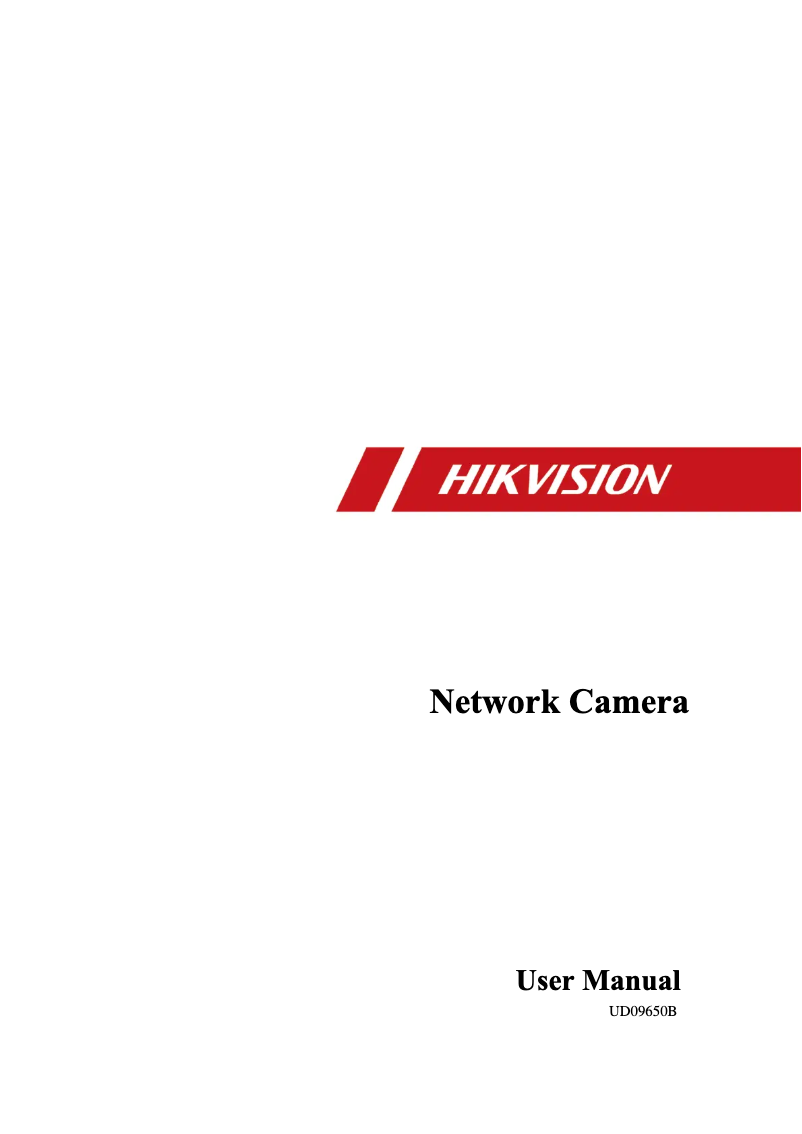 Page n°1 - Manuel utilisateur Hikvision DS-2CD2T65FWD-I5