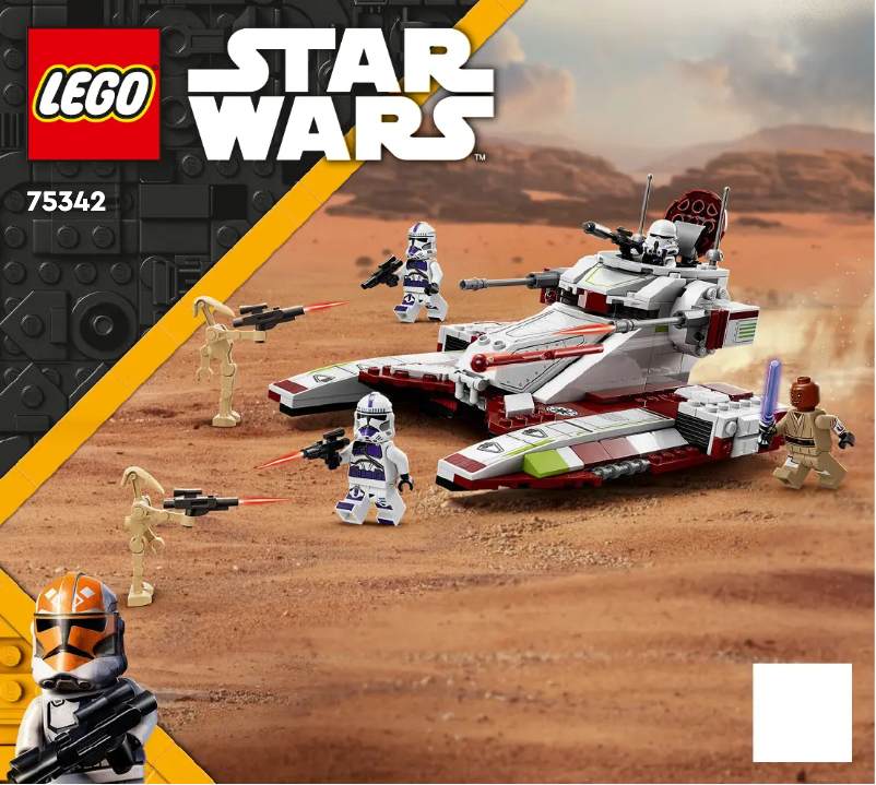 Page n°1 - Consignes visuelles Lego Star Wars 75342