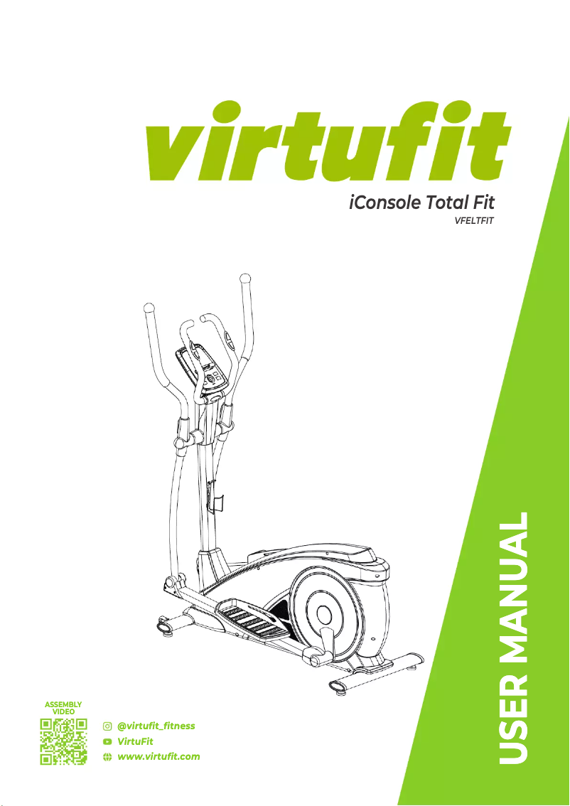 Página 1 del manual Manual de usuario VirtuFit iConsole Total Fit