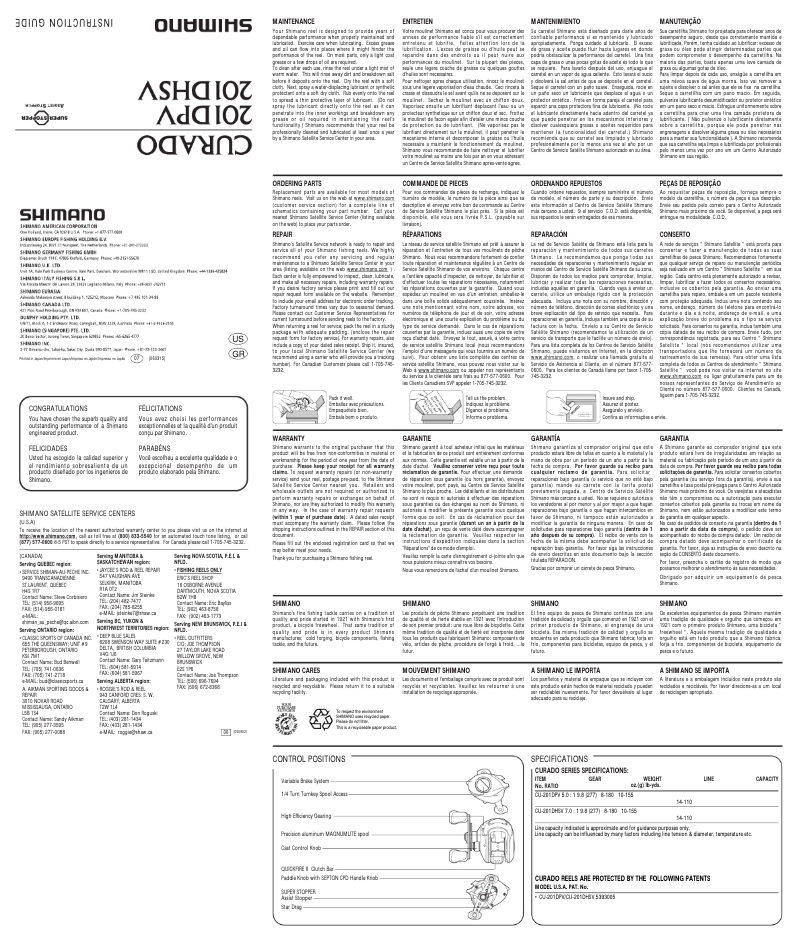 Image de la première page du manuel de l'appareil Curado 201DDHSV