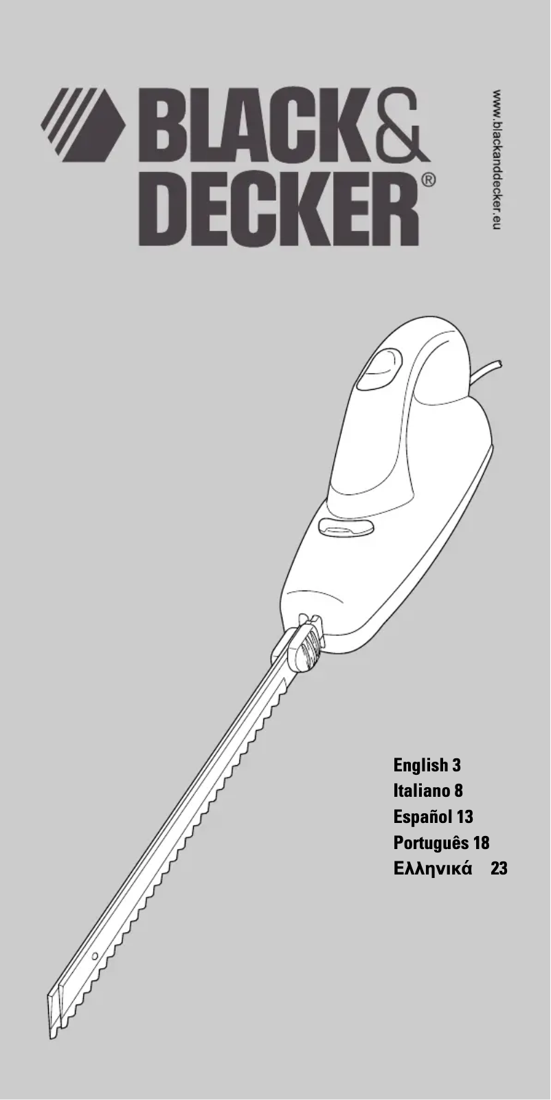 Page n°1 - Manuel utilisateur Black & Decker EK30