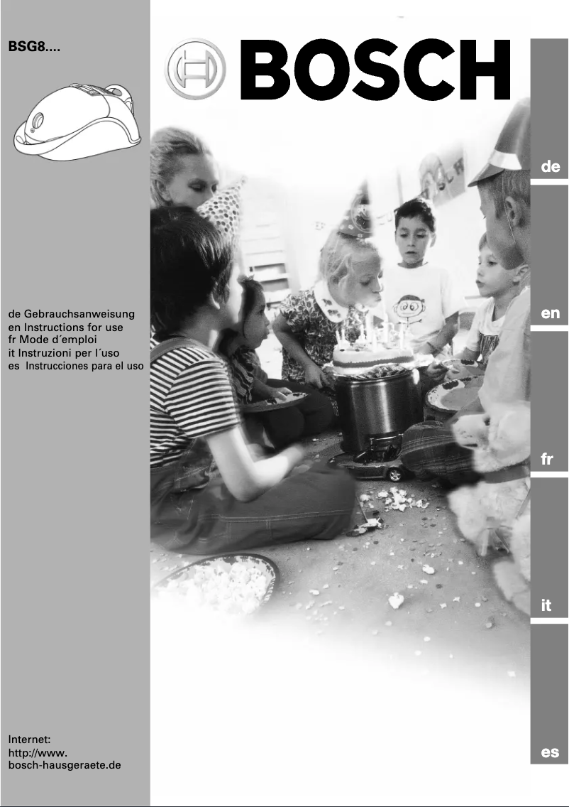 Page n°1 - Manuel utilisateur Bosch BSG82020