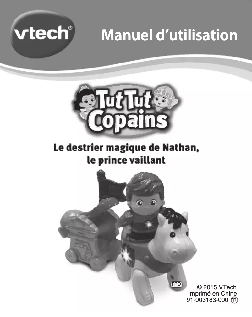 Page 1 de la notice Manuel utilisateur Vtech Le destrier magique de Nathan, le prince vaillant