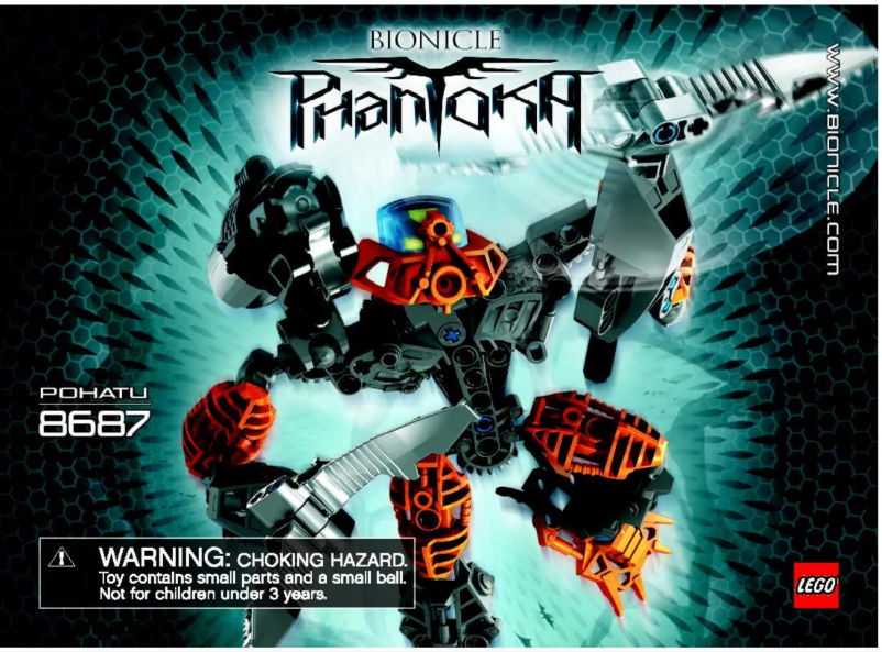 Page n°1 - Manuel utilisateur Lego Bionicle 8687