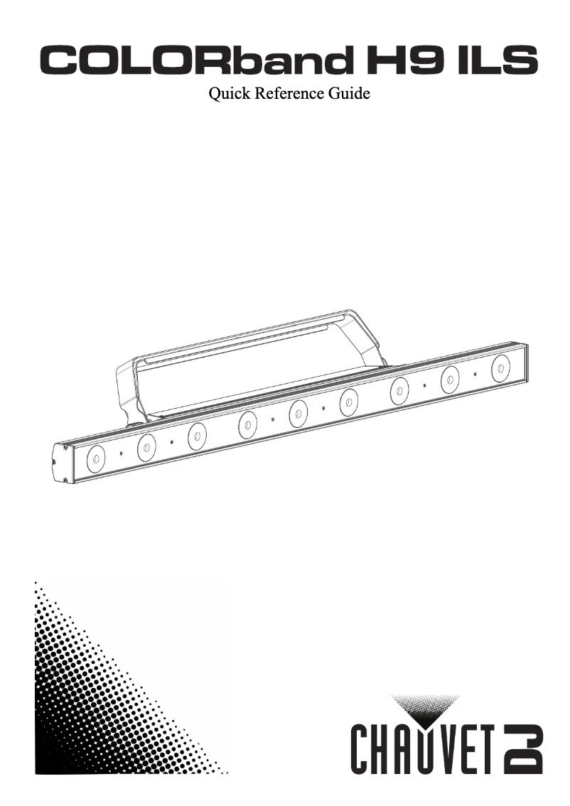 Page n°1 - Guide de démarrage rapide Chauvet COLORband H9 ILS