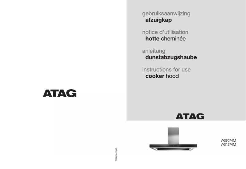 Page 1 de la notice Manuel utilisateur Atag WS9074M