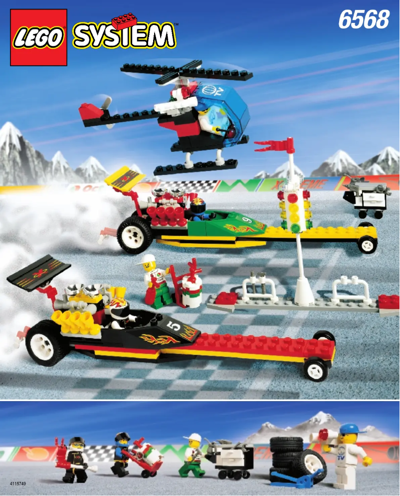 Page n°1 - Manuel utilisateur Lego Dragster Raceway