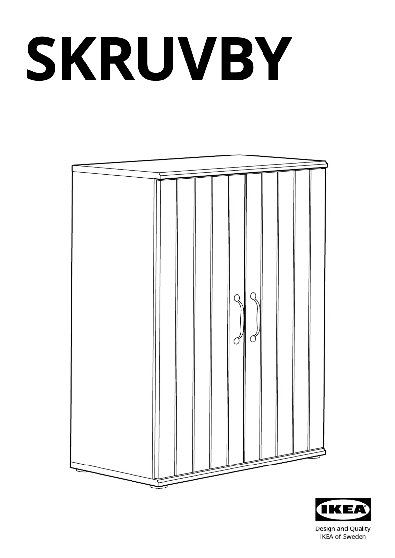 Page 1 de la notice Manuel utilisateur Ikea SKRUVBY 105.203.59