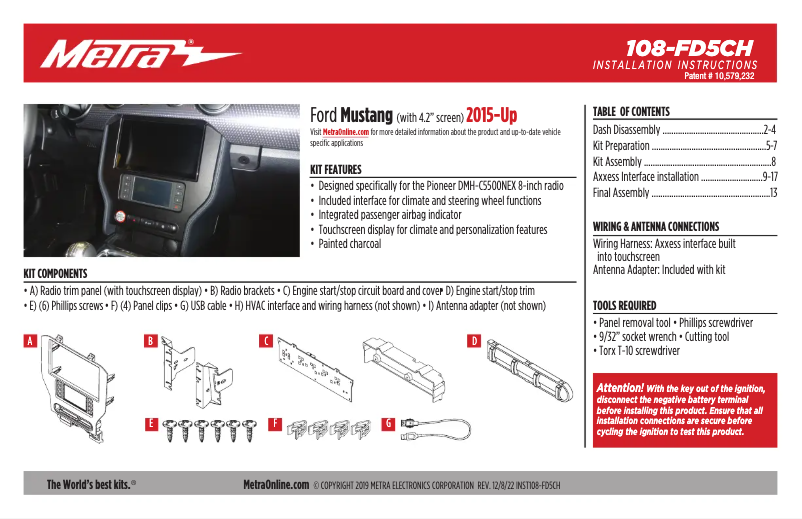 Image de la première page du manuel de l'appareil 108-FD5CH