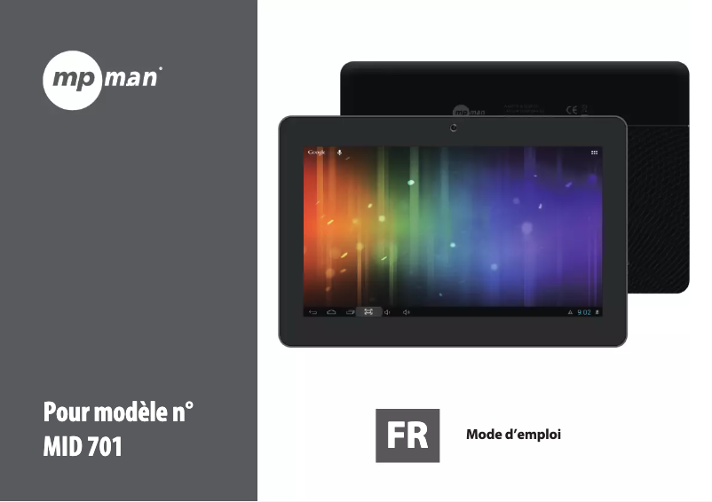 Page n°1 - Manuel utilisateur Mpman MID711