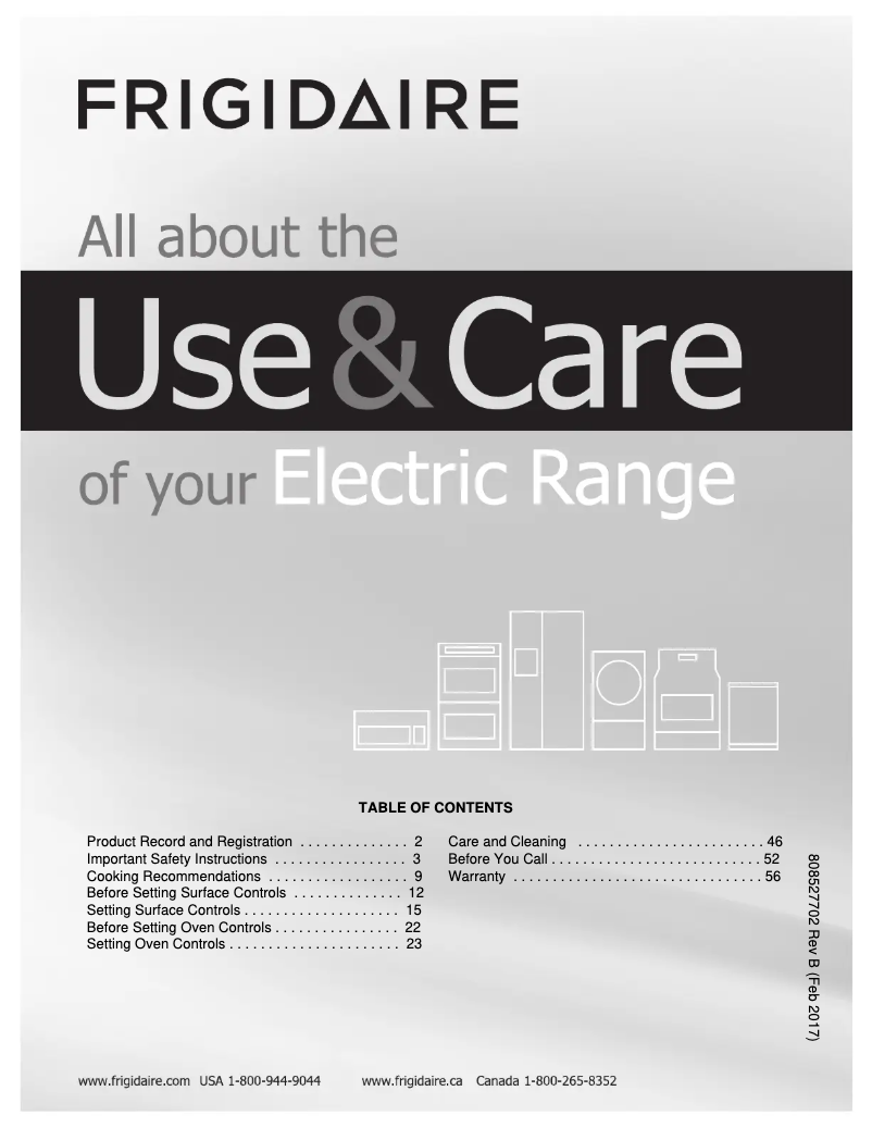 Page n°1 - Manuel utilisateur Frigidaire LGEF3046TF