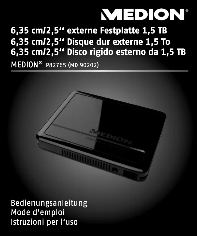 Page 1 de la notice Manuel utilisateur Medion P82765 (MD 90174)