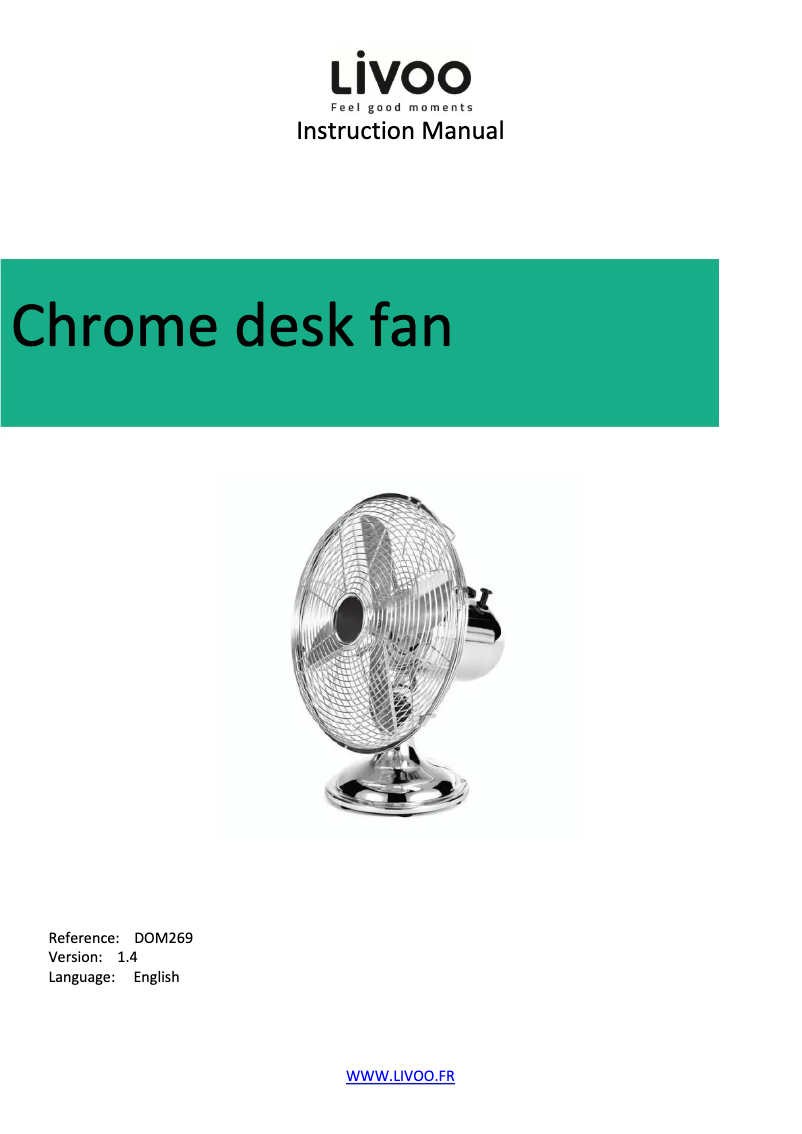 Página 1 del manual Manual de usuario Livoo DOM269