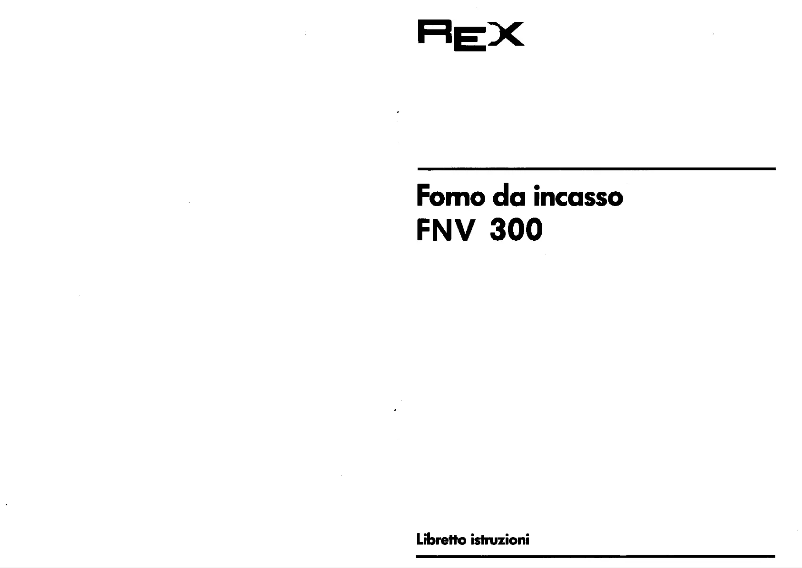 Page n°1 - Manuel utilisateur Rex FNV300
