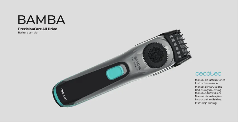 Image de la première page du manuel de l'appareil Bamba PrecisionCare All Drive