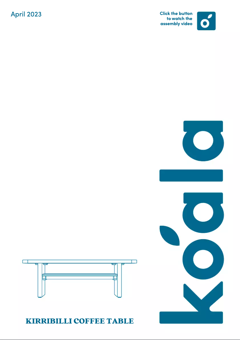 Image de la première page du manuel de l'appareil Kirribilli