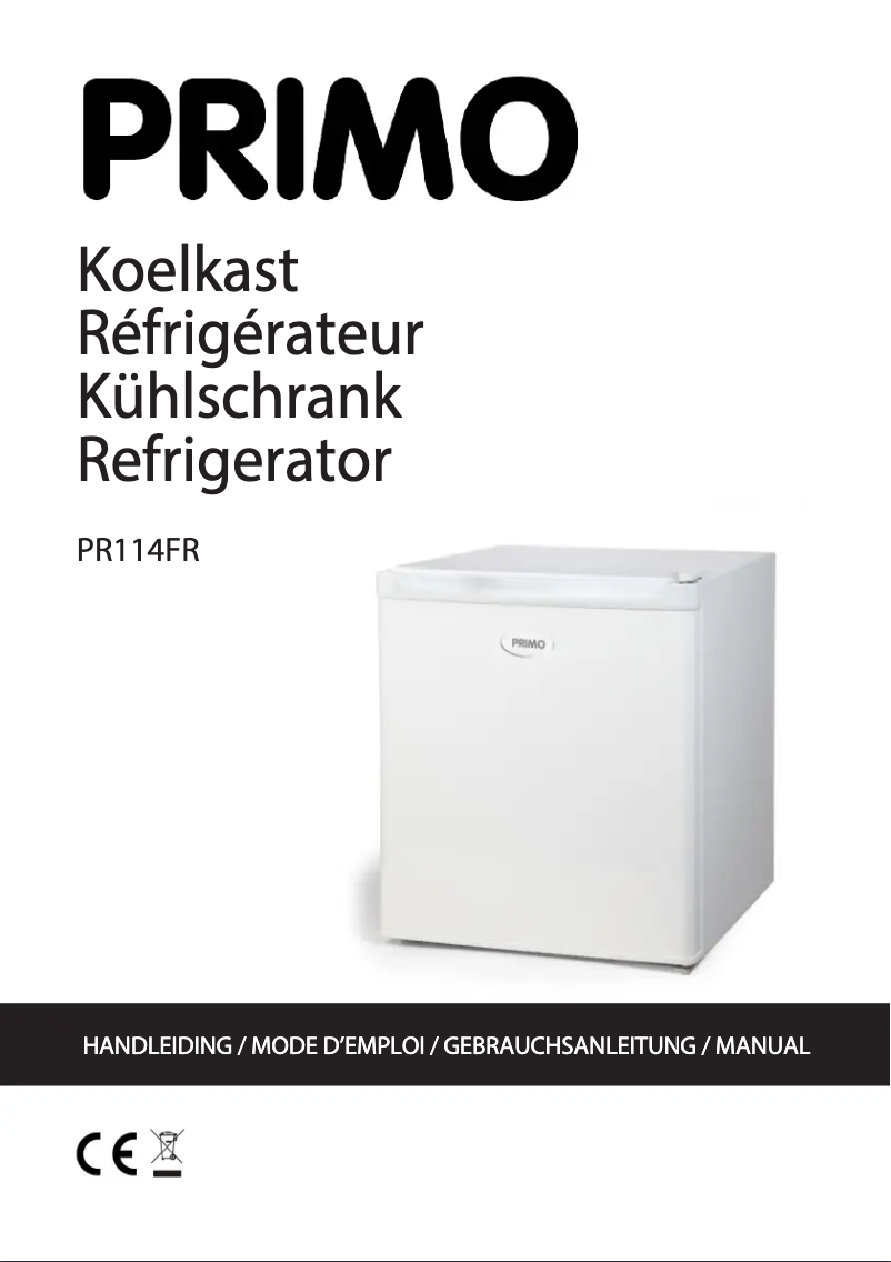 Page 1 de la notice Manuel utilisateur Primo PR114FR